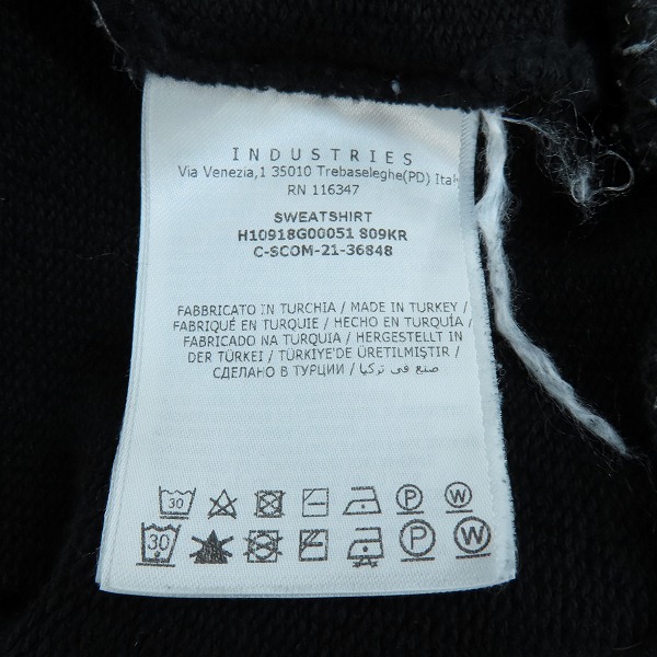 実際に弊社で買取させて頂いた【JPタグ】MONCLER/モンクレール SWEAT SHIRT/ロゴワッペン クルーネック スウェット トレーナー H10918G00051 809KR/XLの画像 5枚目