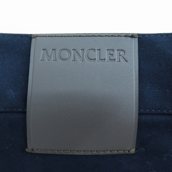 実際に弊社で買取させて頂いた【JPタグ】MONCLER/モンクレール コットンパンツ レザーパッチ J20912A00042 597we/44の画像 2枚目