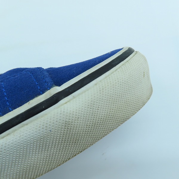 実際に弊社で買取させて頂いたVANS/バンズ スリッポン スニーカー/シューズ ブルー×ブラック 721278/28.0の画像 8枚目