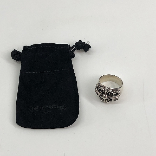 実際に弊社で買取させて頂いたCHROME HEARTS/クロムハーツ KEEPER キーパーリング 23-25号の画像 9枚目