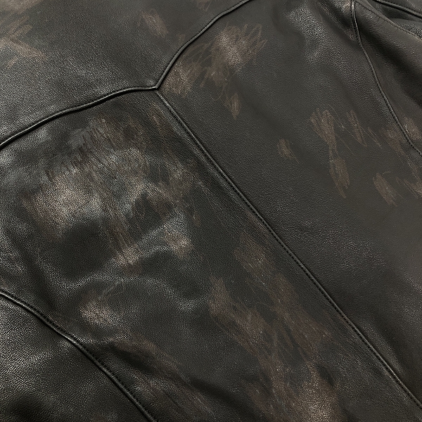 実際に弊社で買取させて頂いたHYSTERIC GRAMOUR/ヒステリックグラマー 山羊革 レザー シングルライダースジャケット 0233LB01/Lの画像 7枚目