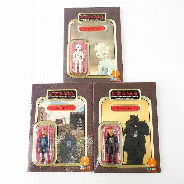 実際に弊社で買取させて頂いた【未開封】CEREALART/シリアルアート UZAMA CLOUDINUS/Tree Man/Evil Ugolinor フィギュア 3体セット