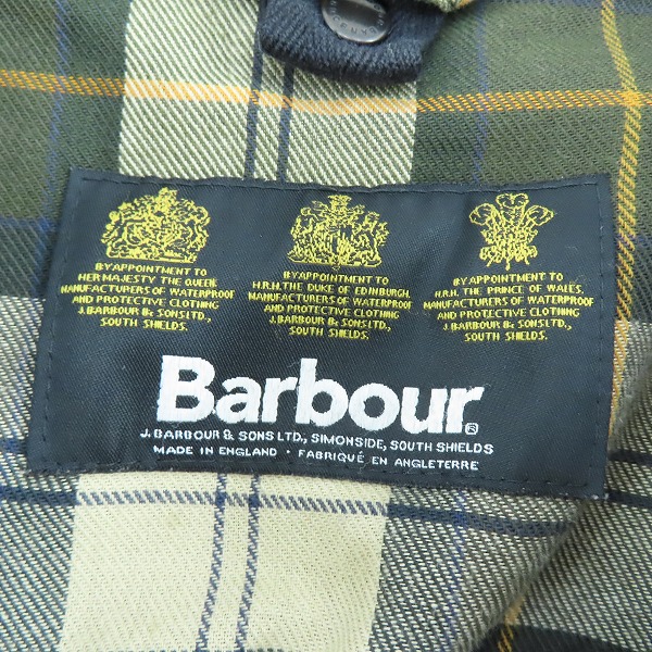 実際に弊社で買取させて頂いたBarbour/バブアー Bedale SL ビデイル オイルドジャケット 1702255/40の画像 2枚目