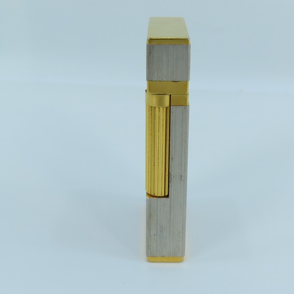 実際に弊社で買取させて頂いたS.T.Dupont/エステーデュポン LINE2/ライン2 ガスライター ゴールド×シルバーの画像 3枚目