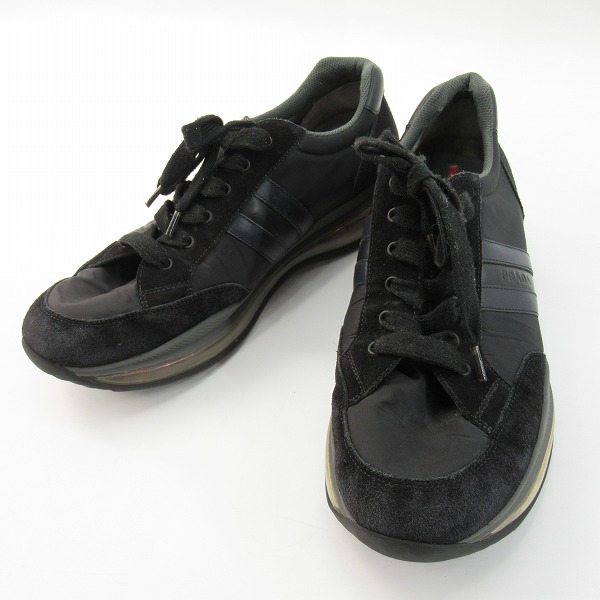 実際に弊社で買取させて頂いたPRADA SPORT/プラダスポーツ レザー ナイロン スニーカー/シューズ ブラック 4E 3156/10