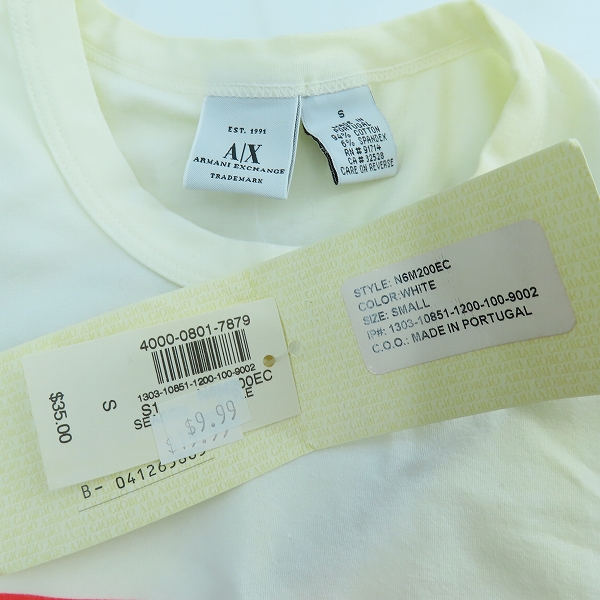 実際に弊社で買取させて頂いたARMANI EXCHANGE/アルマーニエクスチェンジ プリント 長袖 Tシャツ N6M200EC/Sの画像 4枚目