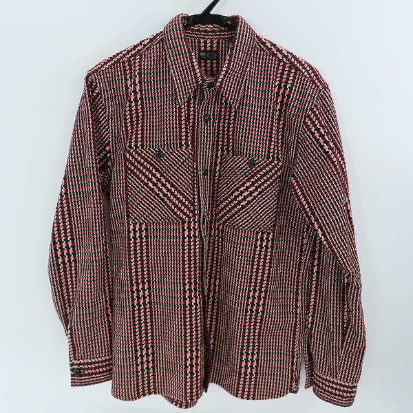 実際に弊社で買取させて頂いたRJB FLAT HEAD/フラットヘッド グレンチェック ネルシャツ/40