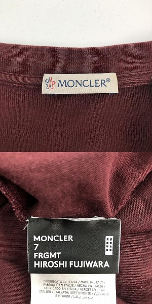 実際に弊社で買取させて頂いた【JPタグ】MONCLER/モンクレール FRAGMENT/フラグメント 21AW 長袖Tシャツ G209U8D00003/XLの画像 2枚目