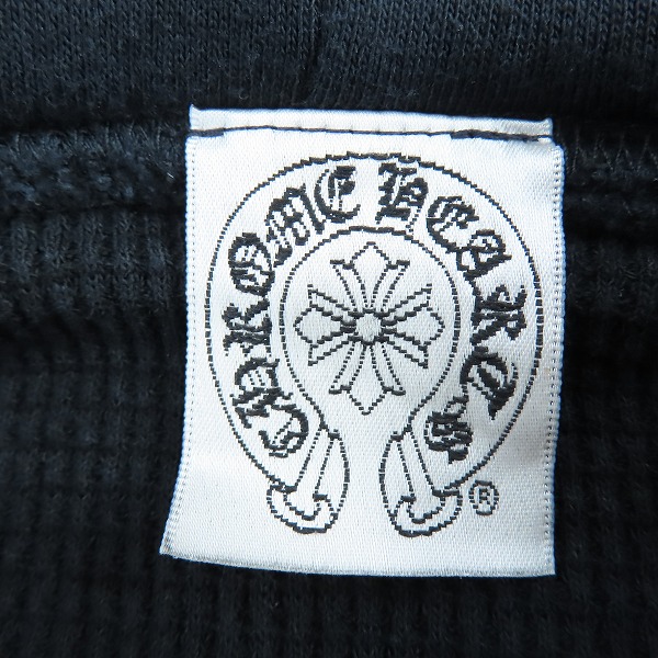 実際に弊社で買取させて頂いたCHROME HEARTS/クロムハーツ MALIBU ジップアップパーカー サーマル 001-076806 Lの画像 2枚目