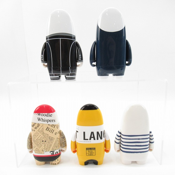 実際に弊社で買取させて頂いたKIDROBOT/キットロボット VISIONAIRE 45 MORE TOYS BLUE ヴィジョネア 45フィギュア 5体セットの画像 2枚目