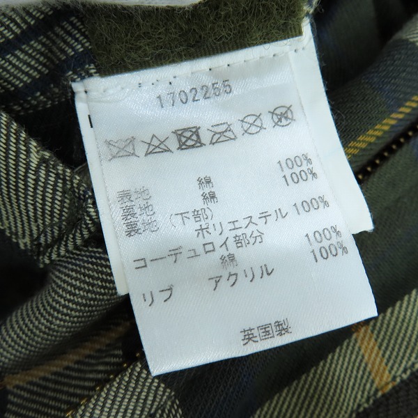 実際に弊社で買取させて頂いたBarbour/バブアー Bedale SL ビデイル オイルドジャケット 1702255/40の画像 5枚目
