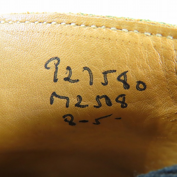 実際に弊社で買取させて頂いたTrickers/トリッカーズ MOLTON モールトン カントリーブーツ ウイングチップ グリーン M2508/8の画像 5枚目