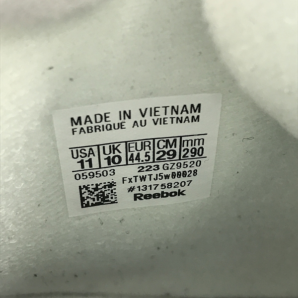 実際に弊社で買取させて頂いたReebok/リーボック クラシック THE BLAST LA LAKERS バスケットシューズ スニーカー GZ9520/29の画像 5枚目