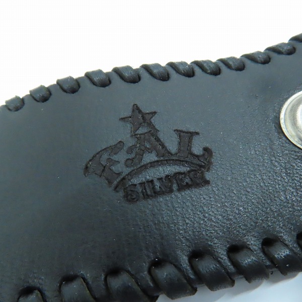 実際に弊社で買取させて頂いたF.A.L/エフエーエル パイソン レザーブレスレットの画像 6枚目