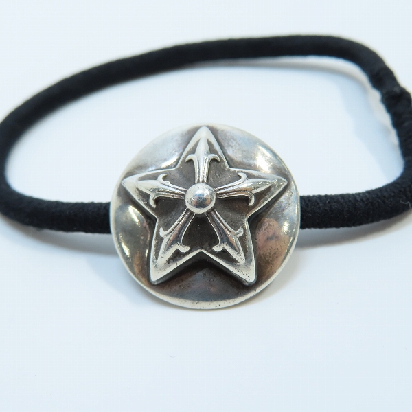 実際に弊社で買取させて頂いたCHROME HEARTS/クロムハーツ 5PT/5ポイントスター ヘアゴム/バンド/コンチョの画像 2枚目