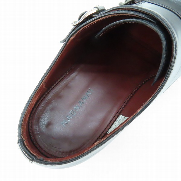 実際に弊社で買取させて頂いたMAGNANNI/マグナーニ サイドモンクストラップ レザーシューズ 18285/39の画像 4枚目