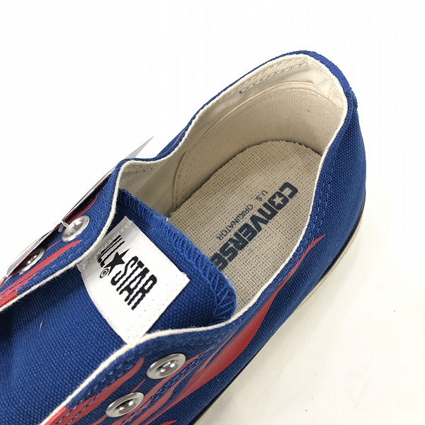 実際に弊社で買取させて頂いた【未使用】CONVERSE/コンバース ALL STAR US IGNT OX/オールスター イグナイト フレイムパターン 1SD742/27の画像 4枚目