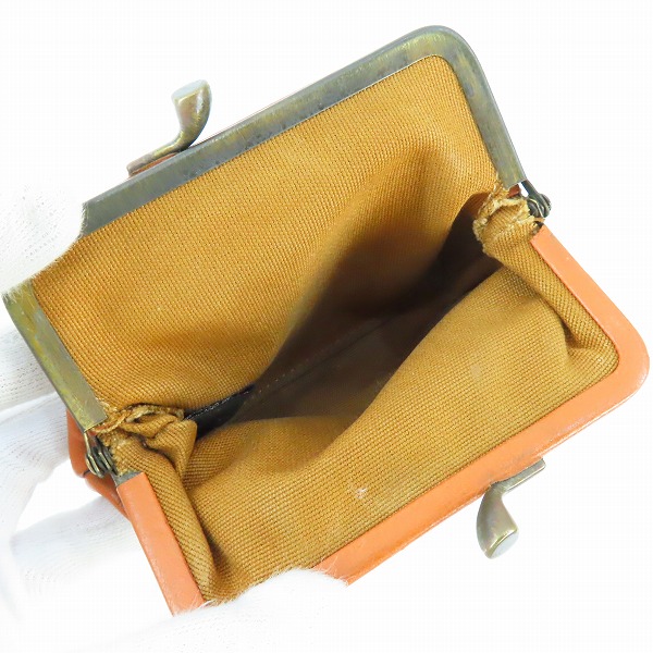 実際に弊社で買取させて頂いたIL BISONTE/イルビゾンテ レザー ガマ口財布/コインパースの画像 3枚目